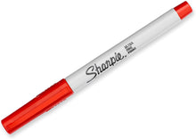 Load image into Gallery viewer, SH37002 Sharpie Permanent Marker, Ultra Fine Point, Red, Box 12pcs.
