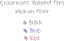Load image into Gallery viewer, PM3930158 Paper Mate EraserMate - Erasable pen, medium point, black color, Box 12pcs.