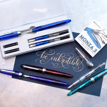 Load image into Gallery viewer, MONTEVERDE USA MONZA 3 FOUNTAIN PEN SET (M, F, OMNIFLEX)