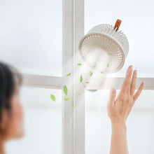 Load image into Gallery viewer, Mini Fan Auto Oscillating Clip & Desk Fan Quiet Operation Three Speeds Rechargeable