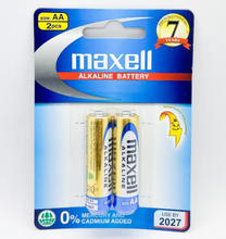 Load image into Gallery viewer, Maxell AA Alkaline Batteries AA 2-Pack