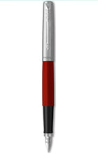 Load image into Gallery viewer, Parker Jotter Originals Fountain Pen, Classic Finish, Medium Nib, Blue &amp; Black Ink
