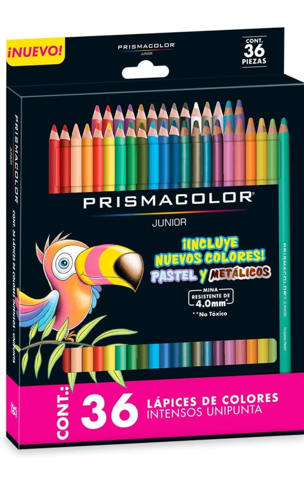 Prismacolor Colored Pencils Set, Pack of 36, With Pastel And Metallic Colors Junior 4.0mm