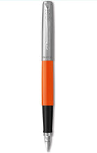 Load image into Gallery viewer, Parker Jotter Originals Fountain Pen, Classic Finish, Medium Nib, Blue &amp; Black Ink
