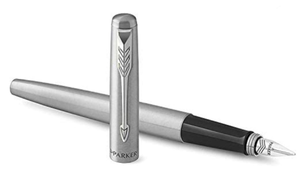 Parker Jotter Fountain Pen, Stainless Steel Body, CT