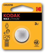 Load image into Gallery viewer, KODAK CR2016 Lithium Button Cell Battery 5 Pack
