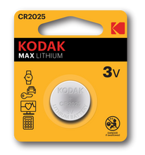 Load image into Gallery viewer, KODAK CR2032 Lithium Button Cell Battery 5 Pack
