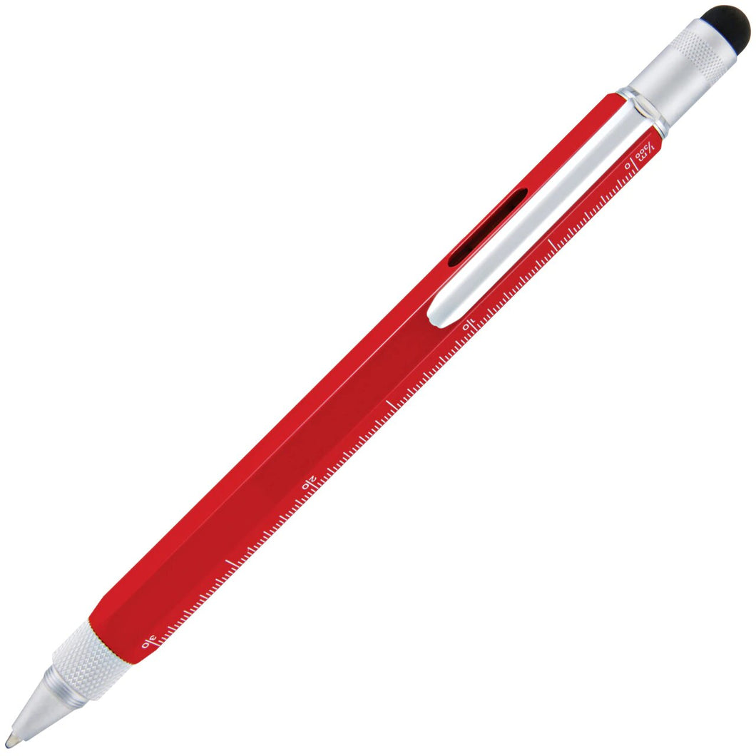 Monte Verde Tool Pen Ballpoint Red 9 Function Pen