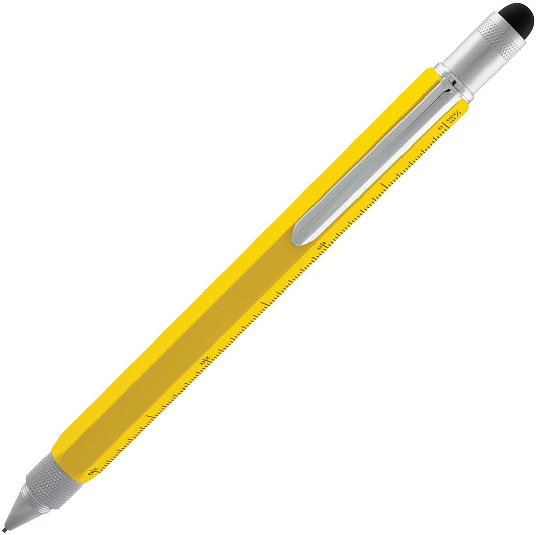 Monte Verde Tool Pen Pencil 0.9 mm Yellow 9 Function Pen