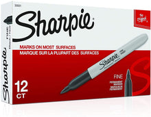 Load image into Gallery viewer, SH30001 Sharpie Permanent Marker, Fine Point, Black, Box 12pcs.
