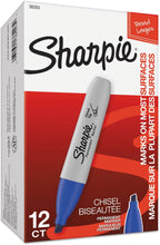 Load image into Gallery viewer, SH38203 Sharpie Permanent Marker, Broad Tip, blue, Box 12pcs.
