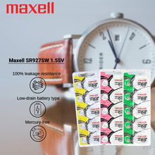 Load image into Gallery viewer, Maxell SR927 (395) SW Mercury Free BLX5
