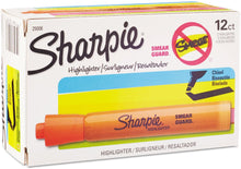 Load image into Gallery viewer, SH25006 Sharpie Thick Highlighter, fluorescent orange, chisel tip, Box 12pcs.
