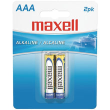 Load image into Gallery viewer, Maxell AAA Alkaline Batteries AAA 2-Pack
