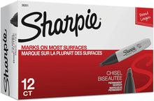 Load image into Gallery viewer, SH38201 Sharpie Permanent Marker, Broad Tip, Black, Box 12pcs.
