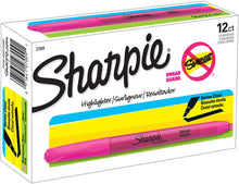 Load image into Gallery viewer, SH27009 Sharpie Pocket Highlighter, Fluorescent Pink Color, Chisel Tip, Box 12pcs.
