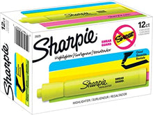 Load image into Gallery viewer, SH25005 Sharpie Thick Highlighter, fluorescent yellow, chisel tip, Box 12pcs.
