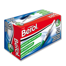 Load image into Gallery viewer, BE1776830 BEROL DE Marcadores para PIZARRA BLANCA Borrables Caja 12pcs, $9.10 / Precio unidad $0.76
