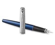 Load image into Gallery viewer, Parker Jotter Fountain Pen, Stainless Steel Body, Blue
