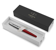 Load image into Gallery viewer, Parker Jotter Fountain Pen, Stainless Steel Body, Red
