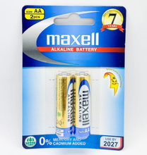 Load image into Gallery viewer, Maxell AA Alkaline Batteries AA 2-Pack
